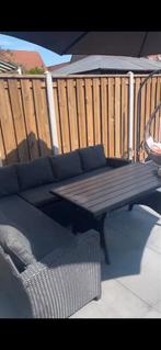 Mooie loungeset voor de tuin!, 5 zitplaatsen, Ophalen of Verzenden, Zo goed als nieuw, Loungeset