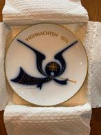 Oud kerstbordje van porselein, 1974, Antiek en Kunst, Antiek | Porselein, Ophalen of Verzenden