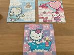 Drie puzzels van Hello Kitty van 49 stukjes, Ophalen of Verzenden, 10 tot 50 stukjes, Zo goed als nieuw, 4 tot 6 jaar