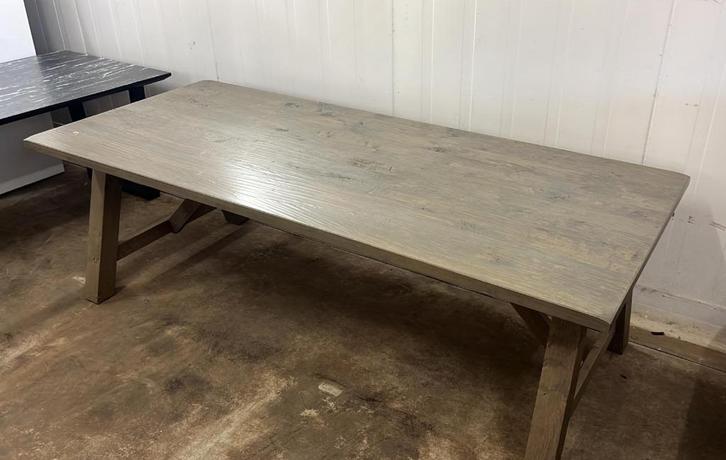 Eikenhouten horeca eettafel, stamtafel leestafel eiken, Antiek en Kunst, Antiek | Meubels | Tafels, Ophalen