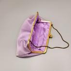 Vintage Antieke stoffige roze satijnen clutch tas, Verzenden, Overige materialen, Overige typen
