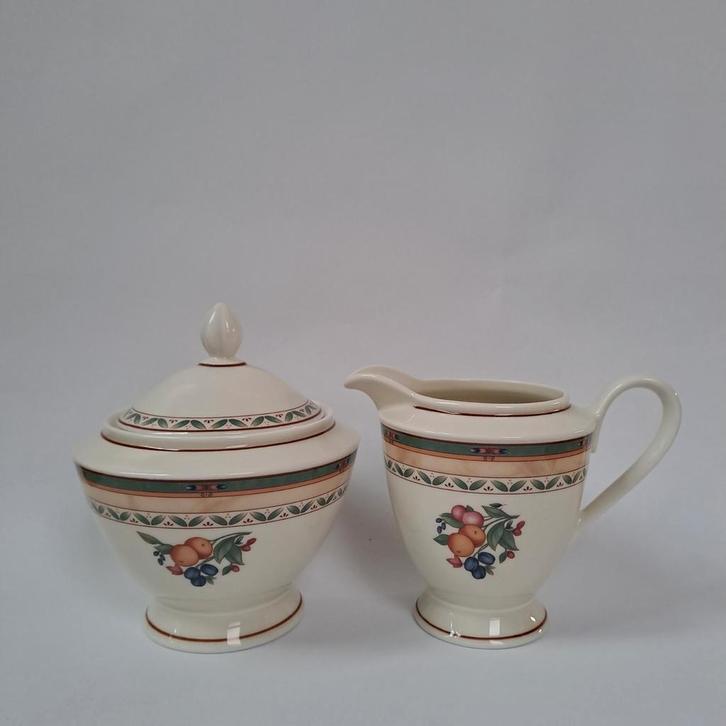 Vintage porseleinen roomstel Cottage Garden H.Winterling, Huis en Inrichting, Keuken | Servies, Zo goed als nieuw, Overige typen