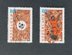 nvph 1888 - 1889 gestempeld EK voetbal 2000, Postzegels en Munten, Postzegels | Nederland, Verzenden, Na 1940, Gestempeld