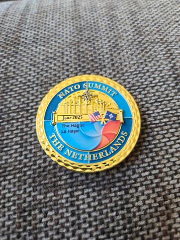NATO Summit 2025 The Hague & Trump Presidential Coin Navo beschikbaar voor biedingen