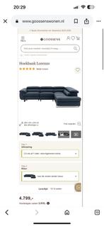 ZGAN Goossens Elektrisch Hoekbank Leer - Zwart - 300 x 300, Ophalen, -, Goossens hoekbank elektrische lounge echt leer lederen modern