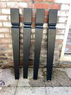 Teakhouten tafelpoten zwart, Ophalen, Minder dan 50 cm, 50 tot 100 cm, Vierkant