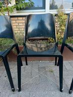4 Vos Maupertuus Stoelen - Binnen/Buiten, Huis en Inrichting, Stoelen, Ophalen, Kunststof, Gebruikt, Zwart