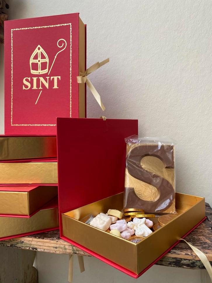 Luxe Sint geschenkdoos - 6 stuks!, Diversen, Sinterklaas, Zo goed als nieuw, Ophalen of Verzenden