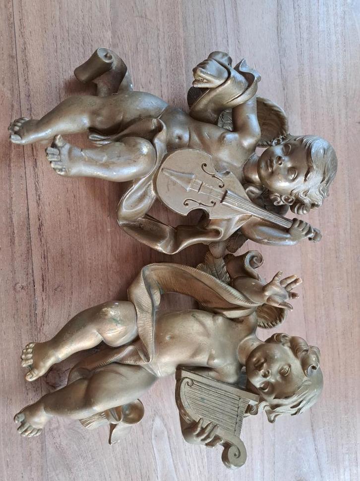 Echt iets aparts! Twee grote engelen, Antiek en Kunst, Antiek | Religie, Ophalen of Verzenden
