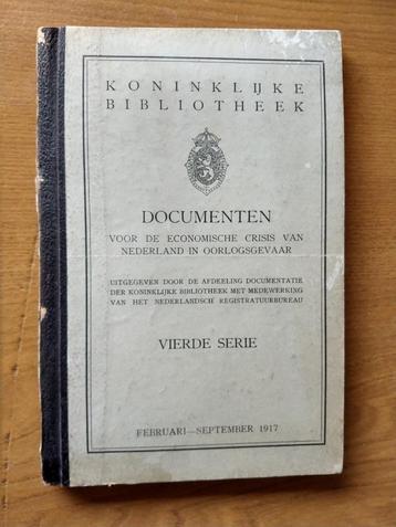 Documenten over de economische crisis in Nederland door WO I beschikbaar voor biedingen