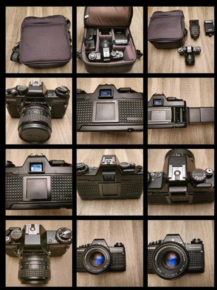 Vintage Praktica B200 Electronic spiegelreflexcamera 35mm, Audio, Tv en Foto, Fotocamera's Analoog, Gebruikt, Spiegelreflex, Overige Merken