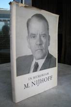 M. Nijhoff in Memoriam (1953), Ophalen of Verzenden, Zo goed als nieuw