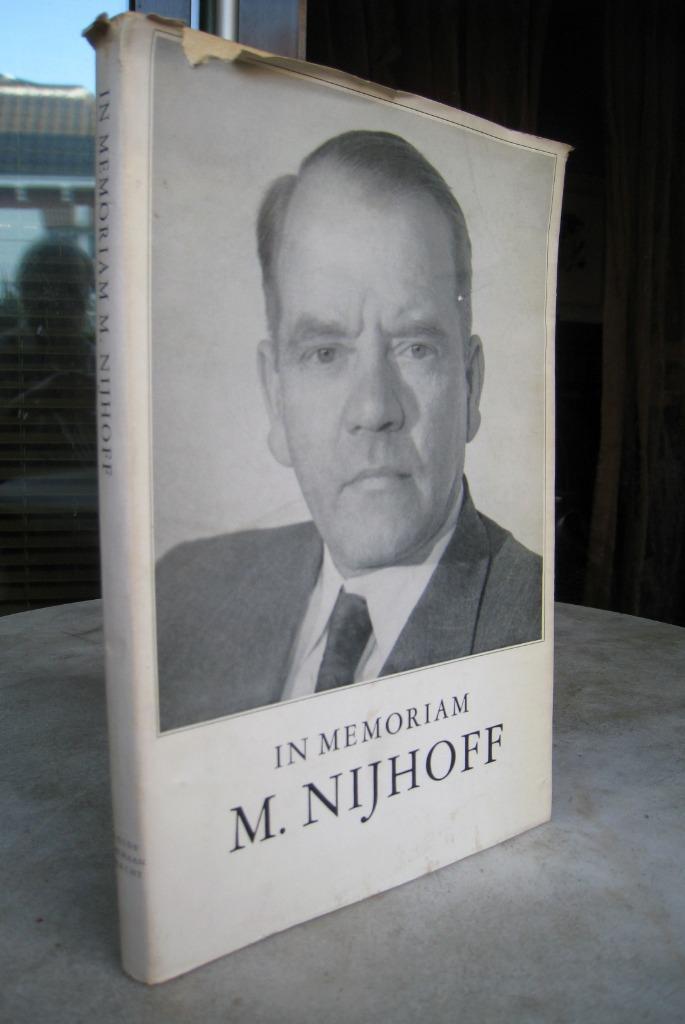 M. Nijhoff in Memoriam (1953), Boeken, Biografieën, Zo goed als nieuw, Ophalen of Verzenden