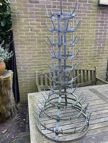 brocante flessenrek beschikbaar voor biedingen