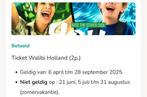 2x entree Walibi Holland., Twee personen