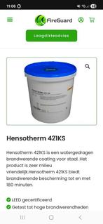 2x Hensotherm 421KS Brandwerende Coating voor Staal, Ophalen of Verzenden, Wit