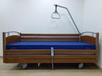 senioren bed  verpleeg bed  hooglaagbed - Wissner Bosserhoff, Verstelbaar, 90 cm, Bruin, Verzenden
