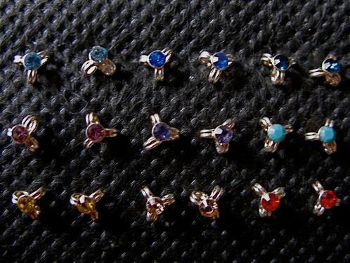Zilveren 925 zilver oorknopjes oorstekers ringetje steentje, Sieraden, Tassen en Uiterlijk, Oorbellen, Nieuw, Knopjes of Stekers