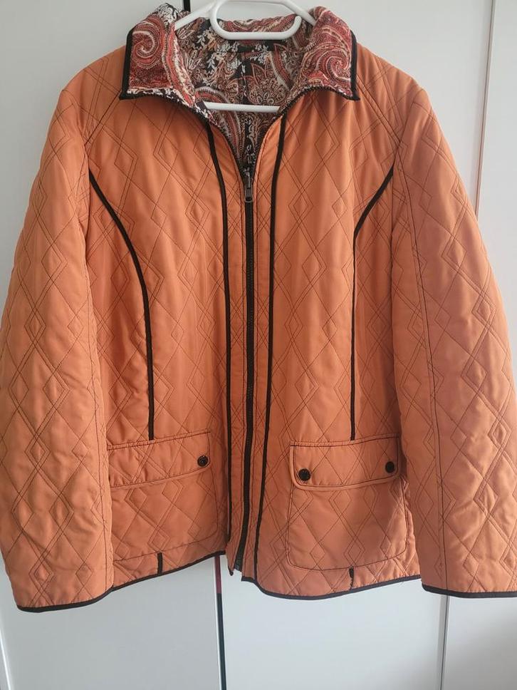 Oranje Jasje Maat 44/46, Kleding | Dames, Jassen | Zomer, Gedragen, Maat 42/44 (L), Oranje, Ophalen of Verzenden