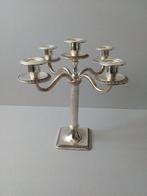 Oude kandelaar.5 kaarsen. Verzilverd. Merkteken., Overige materialen, Overige kleuren, 25 tot 50 cm, Ophalen of Verzenden
