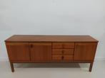 Vintage teak dressoir lowboard sideboard kast wandmeubel, Ophalen of Verzenden
