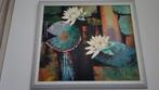 Schilderij met lelies, Ophalen, 50 tot 75 cm, Zo goed als nieuw, Schilderij