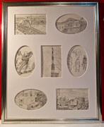 Schets van een VN-missie in een loopgraaf trenchart UN, Ophalen of Verzenden