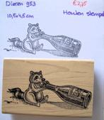 Dieren 953 Houten stempel, Hobby en Vrije tijd, Stempelen, Ophalen of Verzenden, Gebruikt, Houten stempel