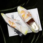 Witte geborduurde draak heren loafers schoenen mannen barok, Verzenden, Nieuw, Wit, Loafers