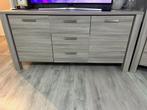 Eettafel, 4 stoelen, dressoir & barkast, Gebruikt, 150 tot 200 cm, Ophalen of Verzenden, Met lade(s)