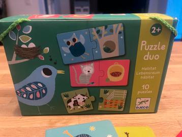 Djeco Habitat Puzzel Duo - Kinderpuzzel beschikbaar voor biedingen