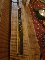 Donkerbruine leren halsband, Dieren en Toebehoren, Hondenriemen, Ophalen, Nieuw