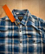 PME Legend stoer overhemd strepen blokken ruiten S blauw, Blauw, Halswijdte 38 (S) of kleiner, Ophalen of Verzenden, Zo goed als nieuw