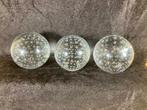3 glazen spijkerbollen, Antiek en Kunst, Antiek | Glas en Kristal, Ophalen of Verzenden