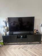 Tv kast zwart-visgraat, 150 tot 200 cm, Ophalen of Verzenden, Zo goed als nieuw, Minder dan 100 cm