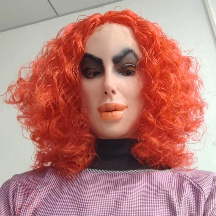 Angelina Jolie Masker Met Pruik, Hobby en Vrije tijd, Feestartikelen, Nieuw, Feestartikel, Overige, Verzenden