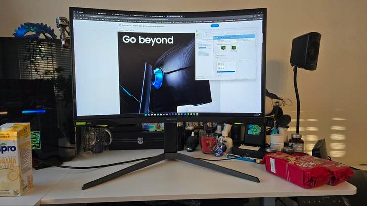 Samsung Odyssey G7 27 inch, 1440p, 240hz, G-SYNC, Computers en Software, Monitoren, Zo goed als nieuw, 201 Hz of meer, DisplayPort