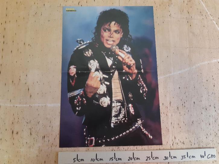 Poster Michael Jackson Bravo Maat A3 28x42 cm, Verzamelen, Posters, Zo goed als nieuw, Muziek, A1 t/m A3, Rechthoekig Staand, Ophalen of Verzenden