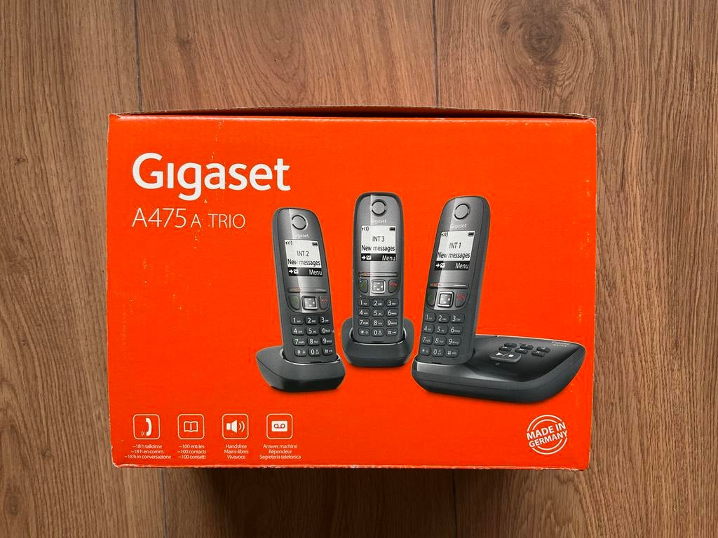 Gigaset A475A Trio DECT telefoon, Ophalen, Gebruikt, 3 handsets