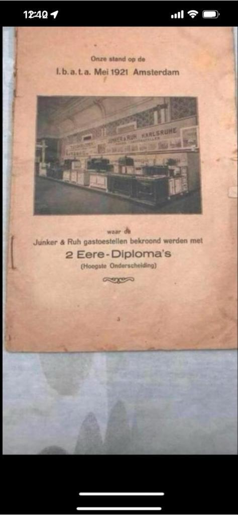 Junker & Roth, 1921, Ophalen of Verzenden, Gebruikt, Overige typen