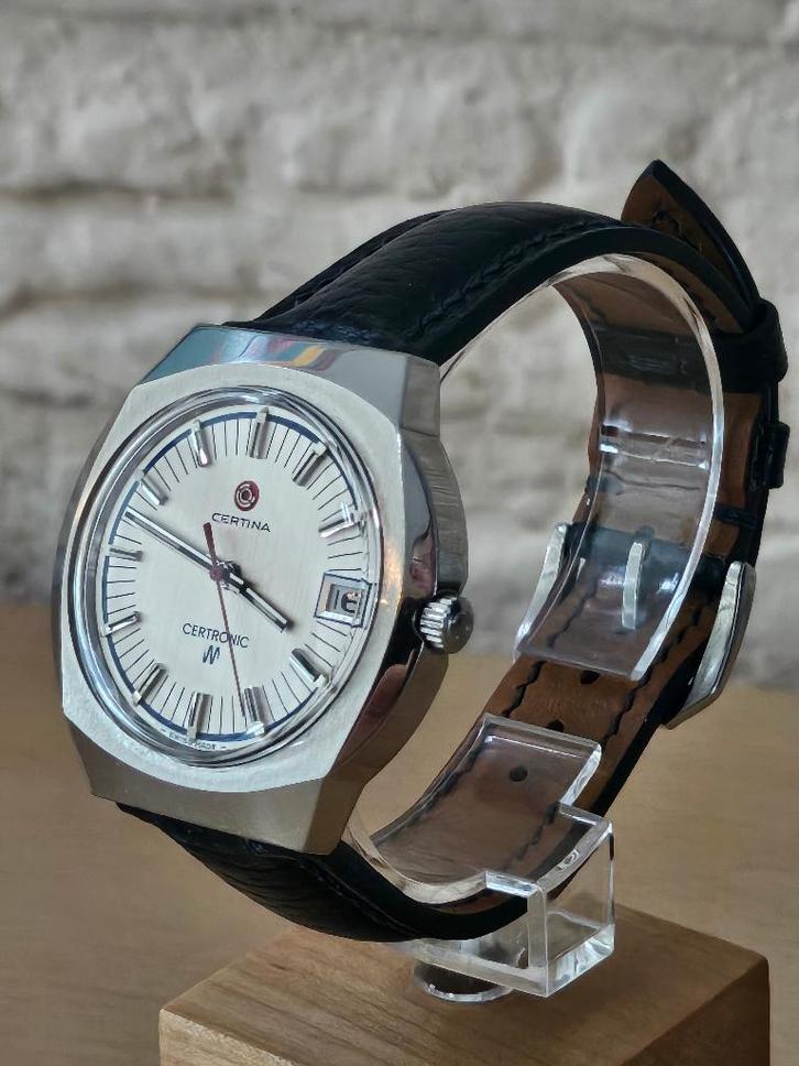 Certina Certronic stemvork horloge, Sieraden, Tassen en Uiterlijk, Horloges | Heren, Gebruikt, Polshorloge, Overige merken, Staal
