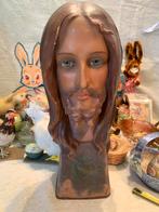 AntiekeWassen Jezus Buste Religieuze zeldzame decoratie, Antiek en Kunst, Ophalen of Verzenden