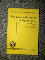 Geel Succes-Boekje No. 71: Zóó benut u de kracht van, Ophalen of Verzenden, Gelezen, Overige onderwerpen, J. H. De Pont