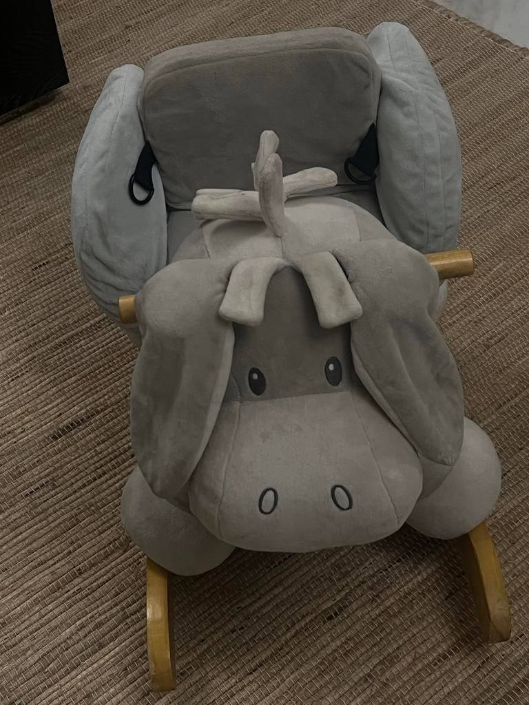 Mooie hobbelezel voor baby's - Grijs en comfortabel, Ophalen, Zo goed als nieuw, Overige typen