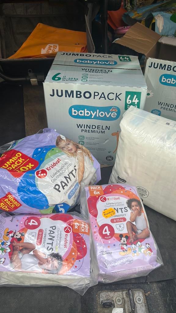 Luiers maat 4,5 en 6, Ophalen of Verzenden