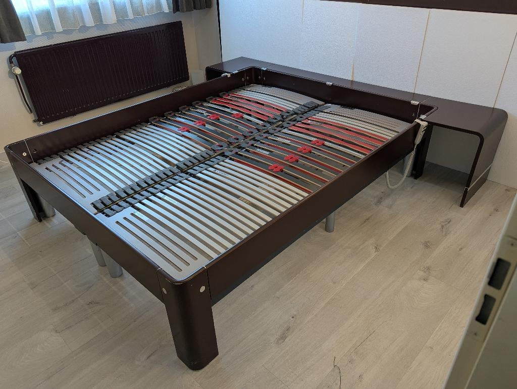 Auping Auronde ombouw 160x200 +2 Bossflex verstelbare bodems, Huis en Inrichting, Ophalen, Overige kleuren, Tweepersoons, 200 cm