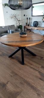 Ronde tafel mangohout, Huis en Inrichting, Rond, Ophalen of Verzenden, Zo goed als nieuw, 100 tot 150 cm