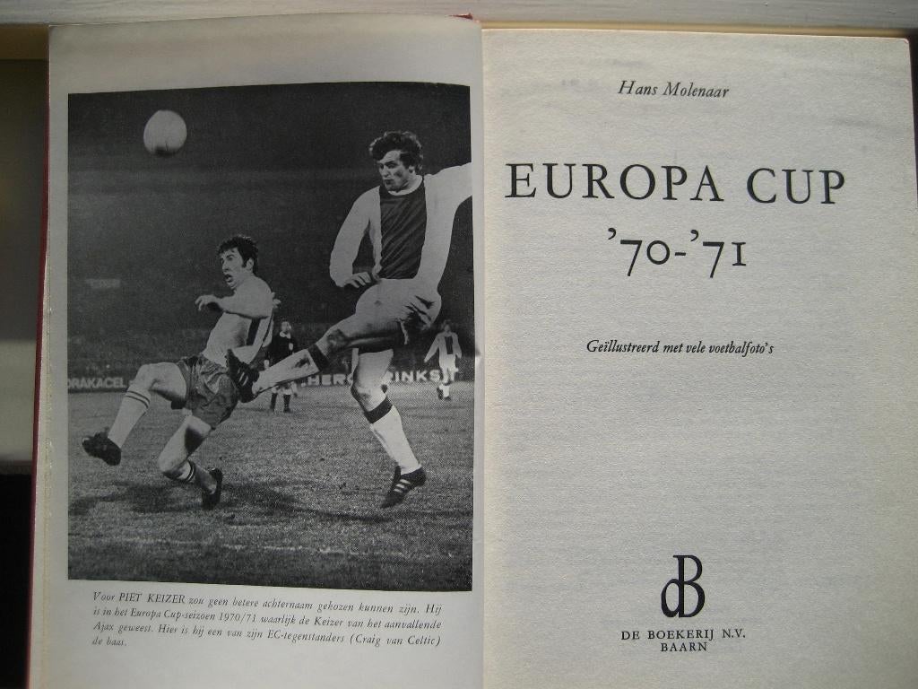Boek Europa cup '70-'71 Hans Molenaar, Ophalen of Verzenden, Zo goed als nieuw, Balsport, Hans Molenaar