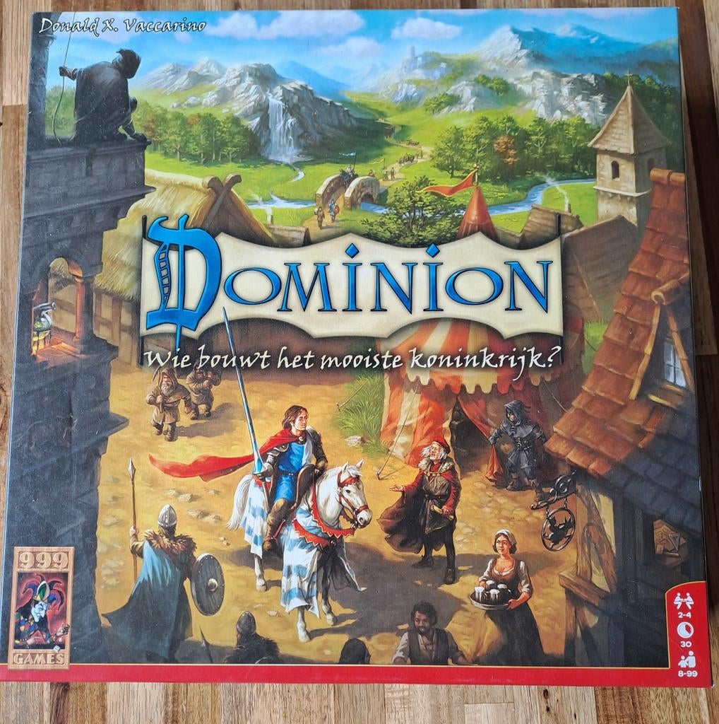 Dominion: Wie bouwt het mooiste koninkrijk? kaartspel, Een of twee spelers, Ophalen of Verzenden, Gebruikt, 999 Games