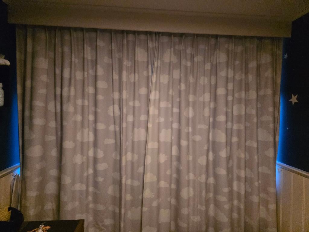 Gordijnen kinderkamer, Ophalen, 100 tot 150 cm, 200 cm of meer, Zo goed als nieuw